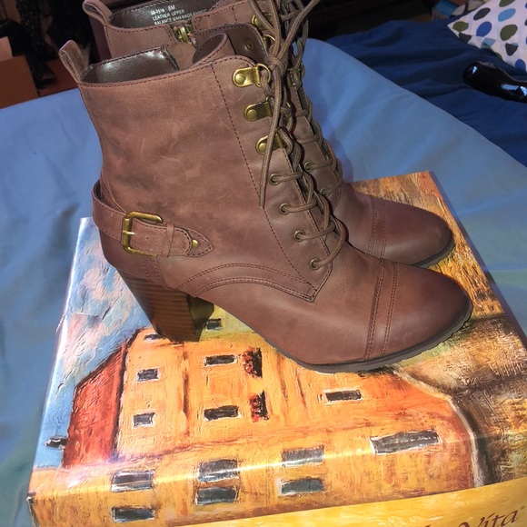 100% real leather combat boots - Picture 2 of 3